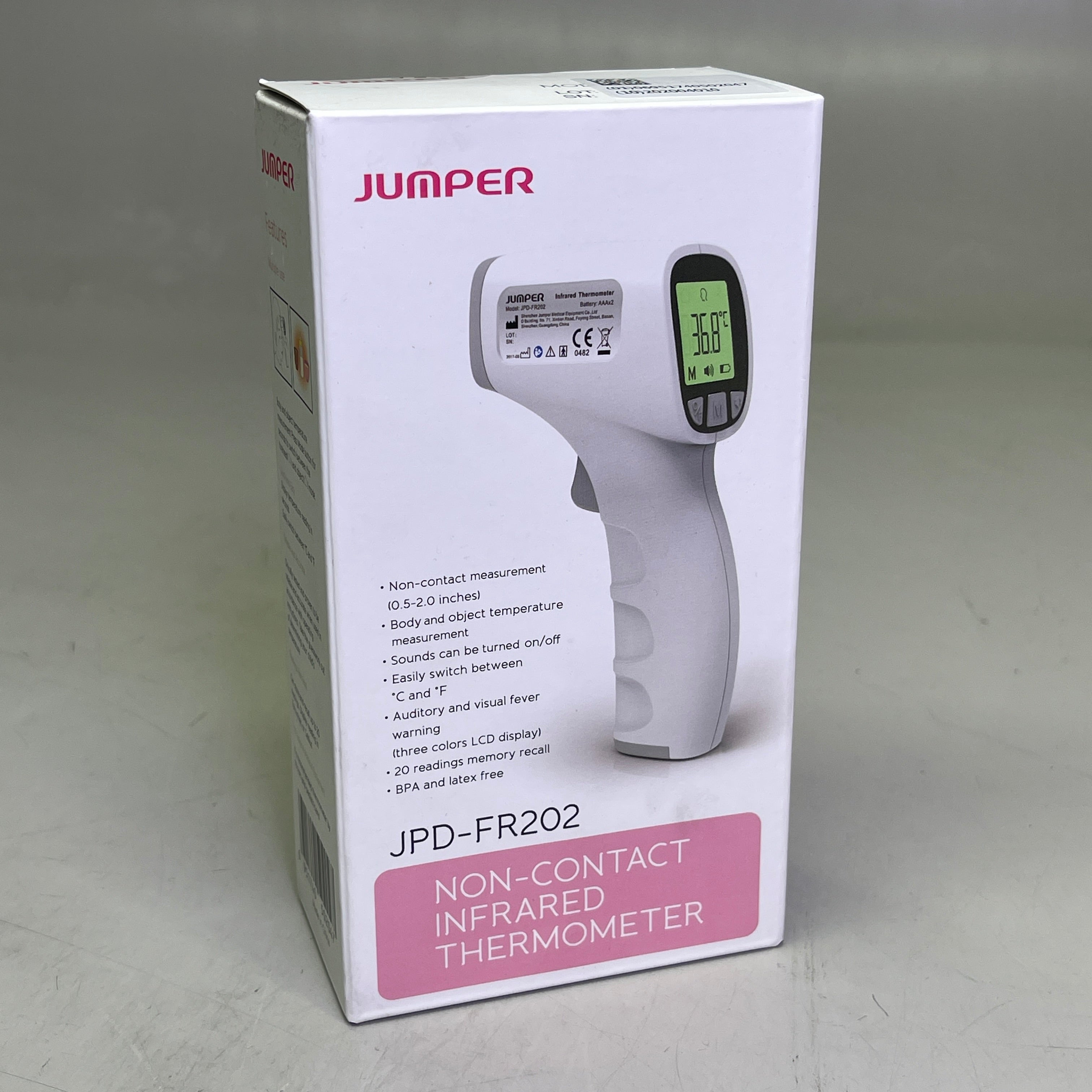 Non-Contact Infrared Thermometer for Humans & Objects