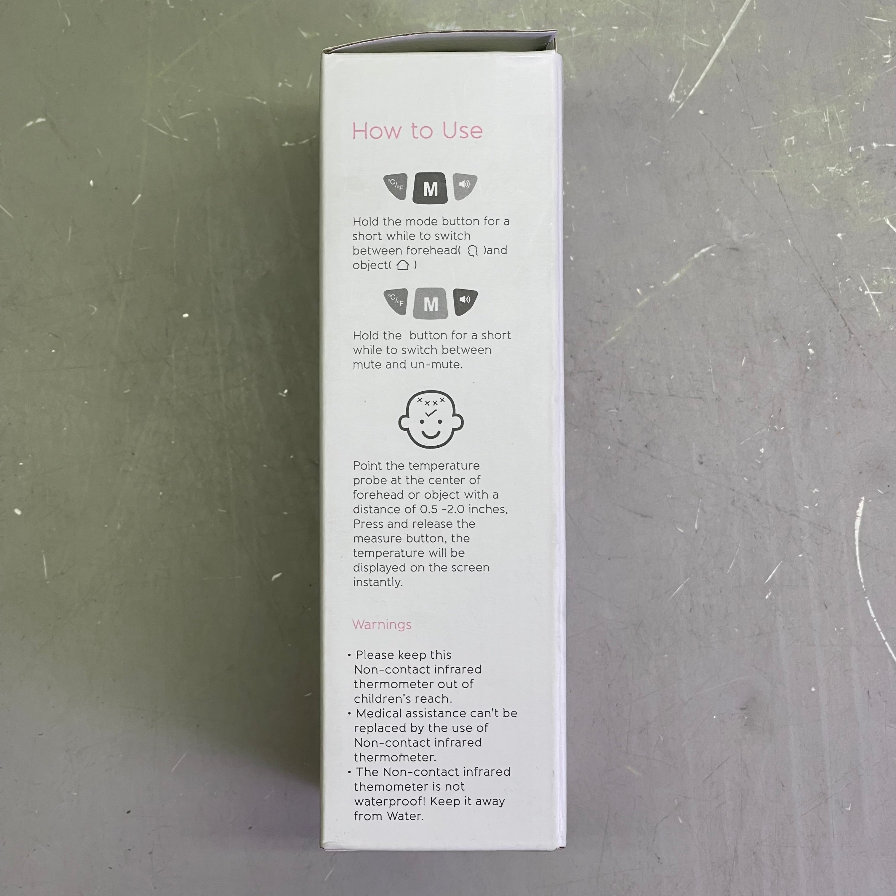 Non-Contact Infrared Thermometer for Humans & Objects