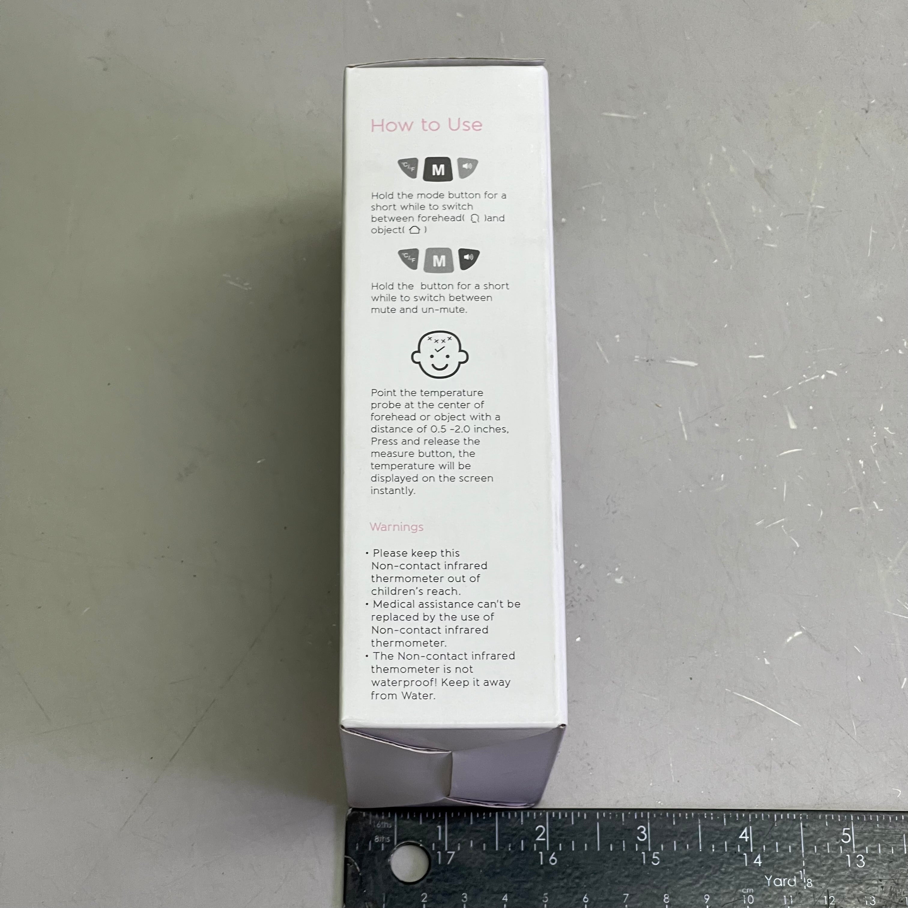 Non-Contact Infrared Thermometer for Humans & Objects