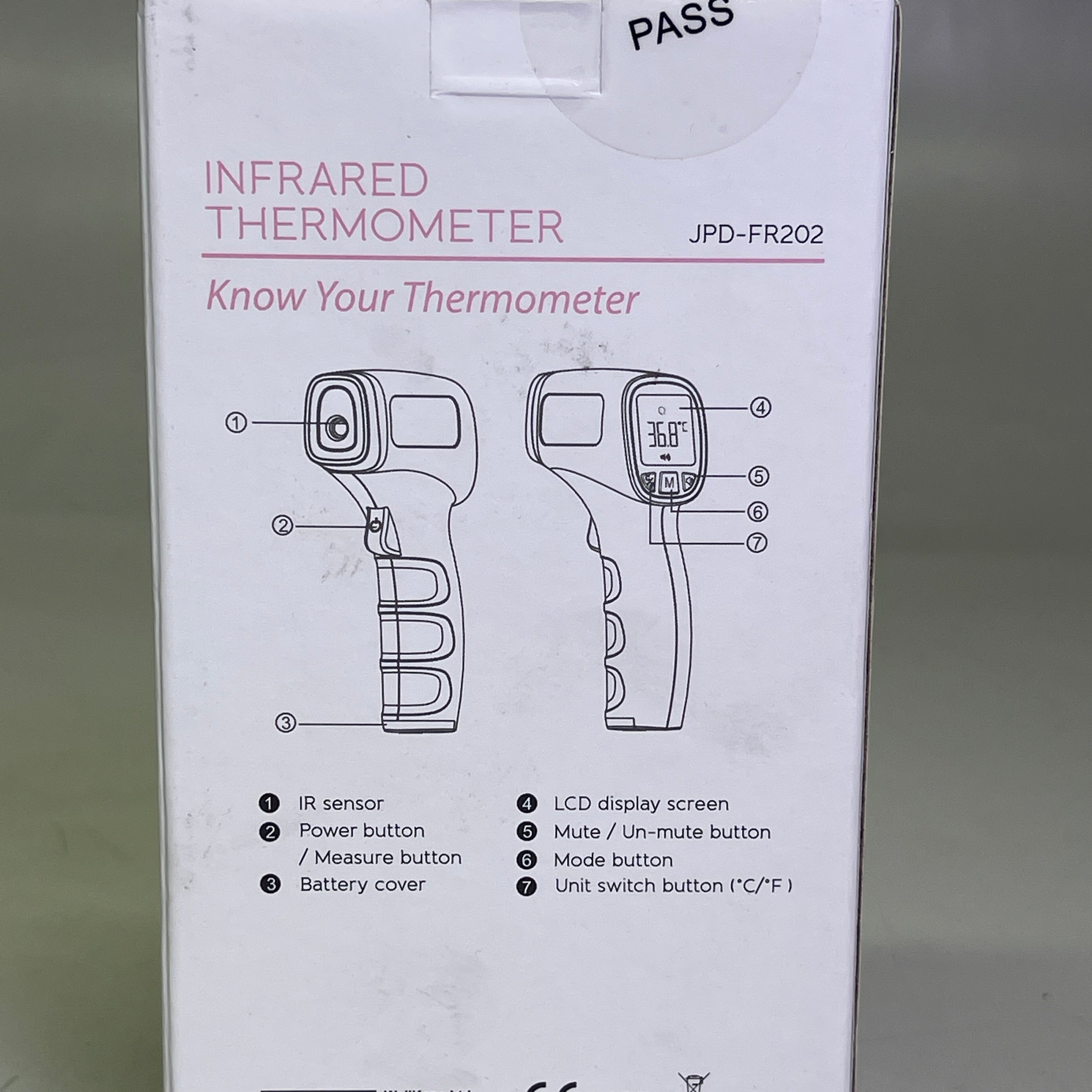 Non-Contact Infrared Thermometer for Humans & Objects