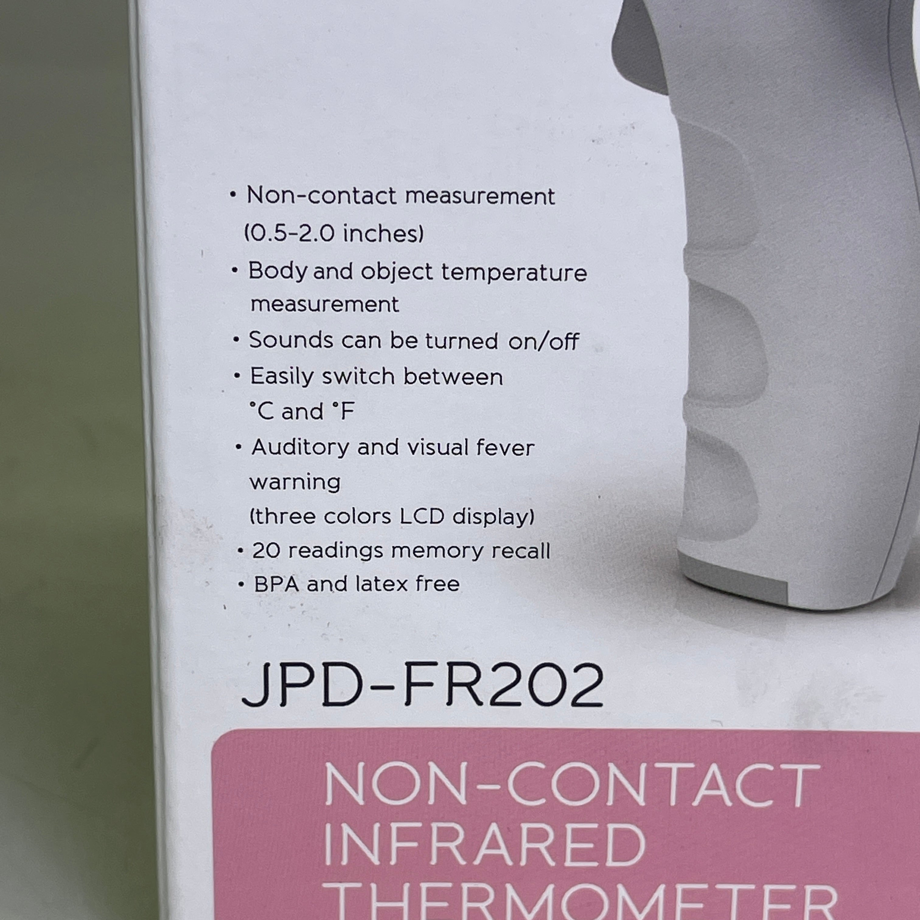Non-Contact Infrared Thermometer for Humans & Objects