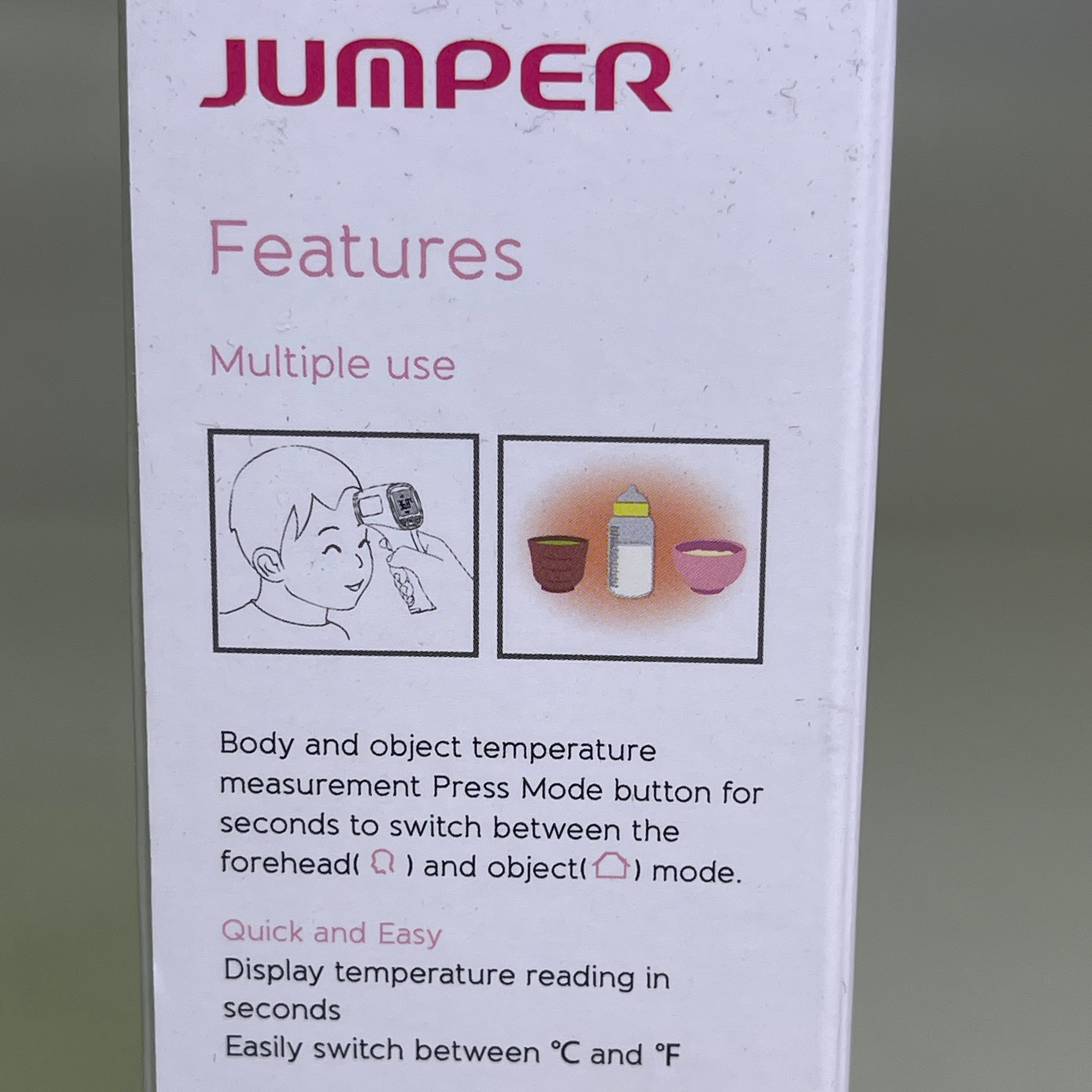 Non-Contact Infrared Thermometer for Humans & Objects