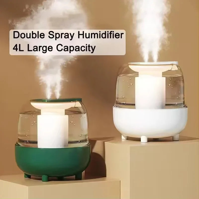 4L Air Humidifier with Essential Oil & LED Light