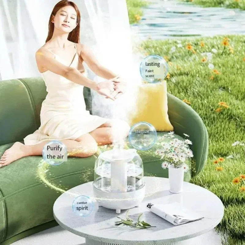 4L Air Humidifier with Essential Oil & LED Light