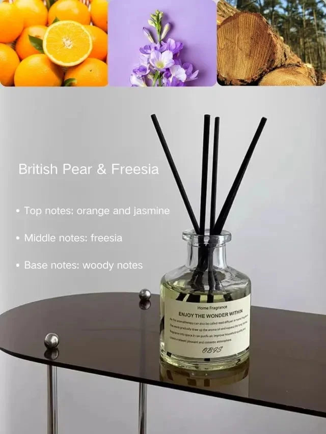 50ml Aromatherapy Essential Oil with Reed Diffuser