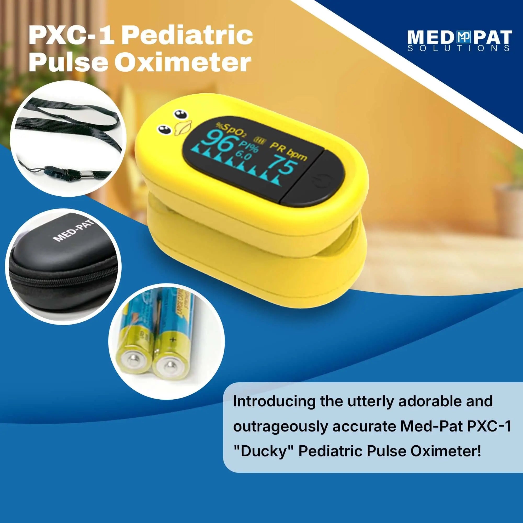 Med-Pat “Ducky” Kids Pulse Oximeter